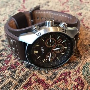 Mens fossil Chronograph cuff watch